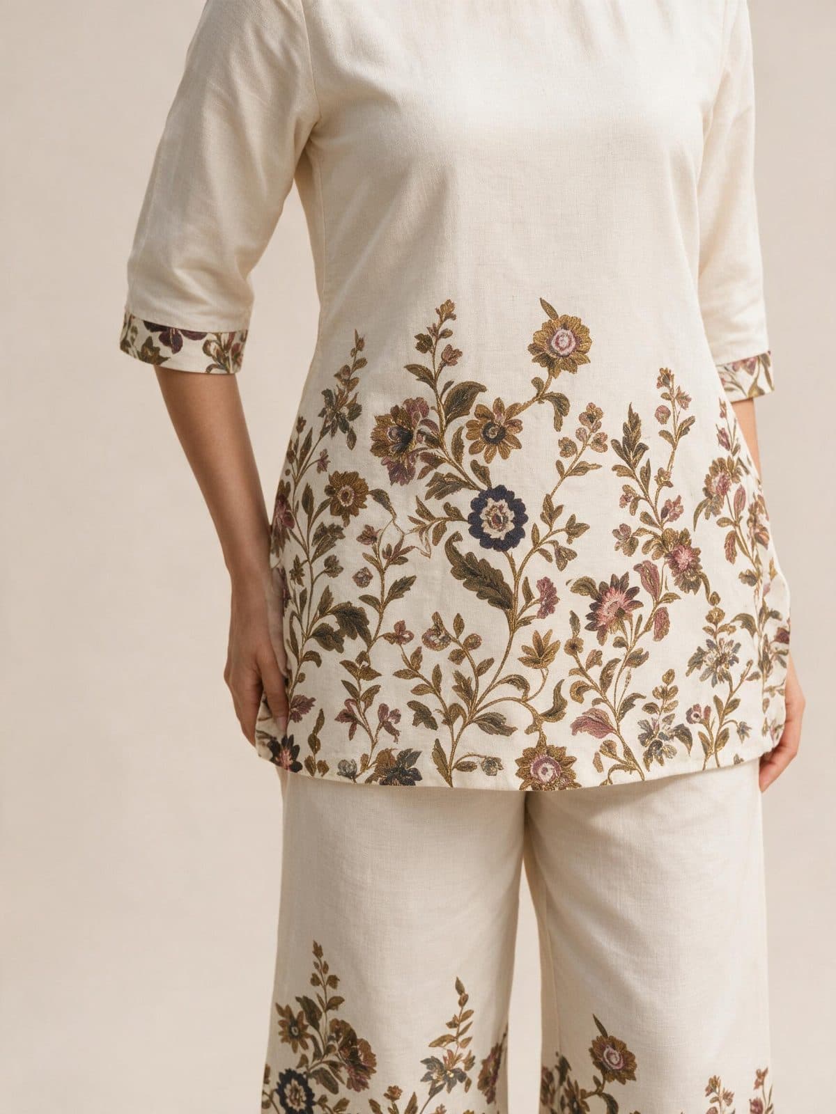 Floral Kalamkari Printed Co-ord Set